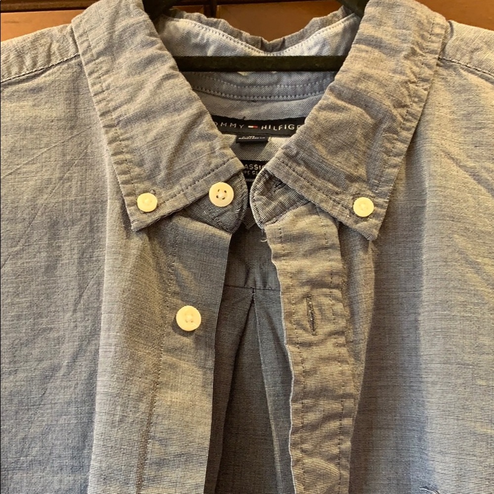 Tommy Hilfiger Classic Fit blue button down